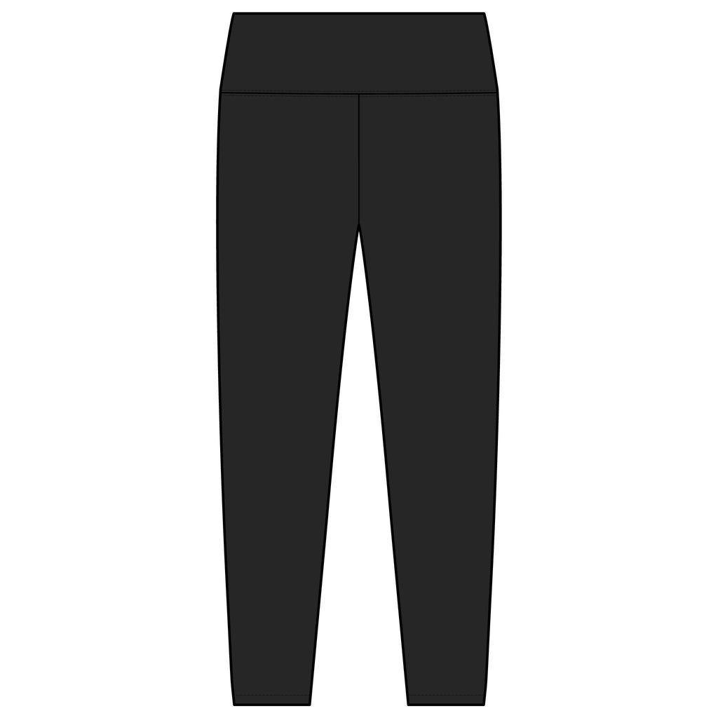 'Access Denied' High-Waist Women's Leggings — Black Yoga & Workout Tights