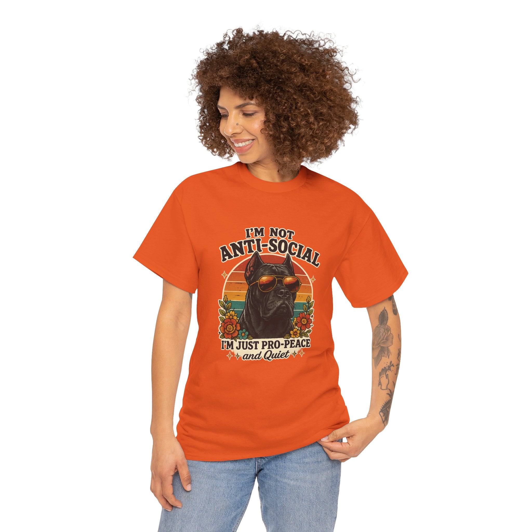 I’m Not Anti-Social — I’m Just Pro-Peace & Quiet Retro Graphic Tee