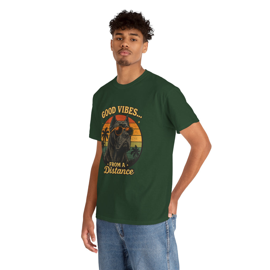Good Vibes From a Distance Dog T-Shirt