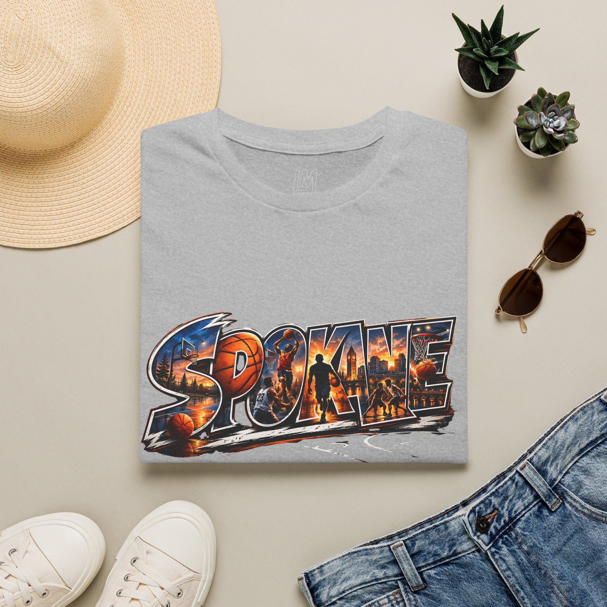 Spokane Basketball T-Shirt — High Energy City Hoops Tee