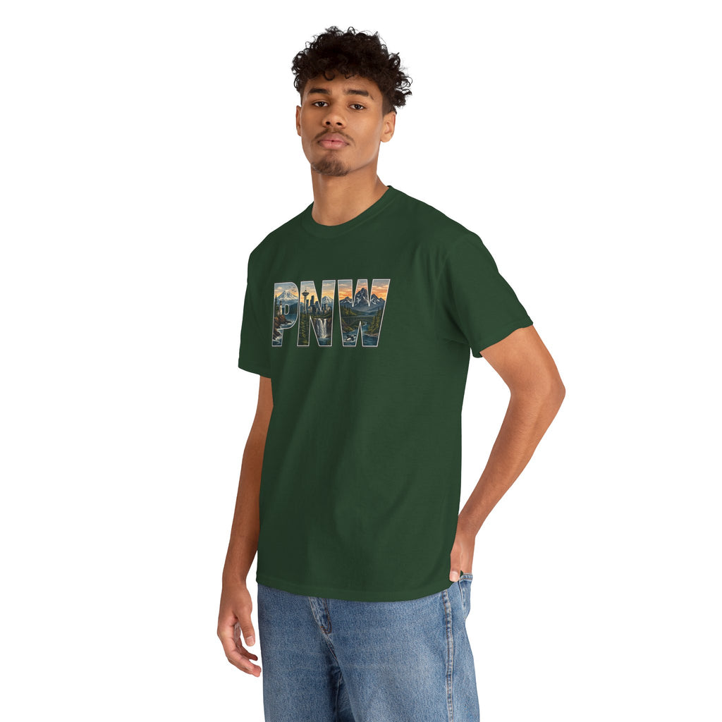 PNW Scenic Tee — Pacific Northwest Landscape Graphic T-Shirt