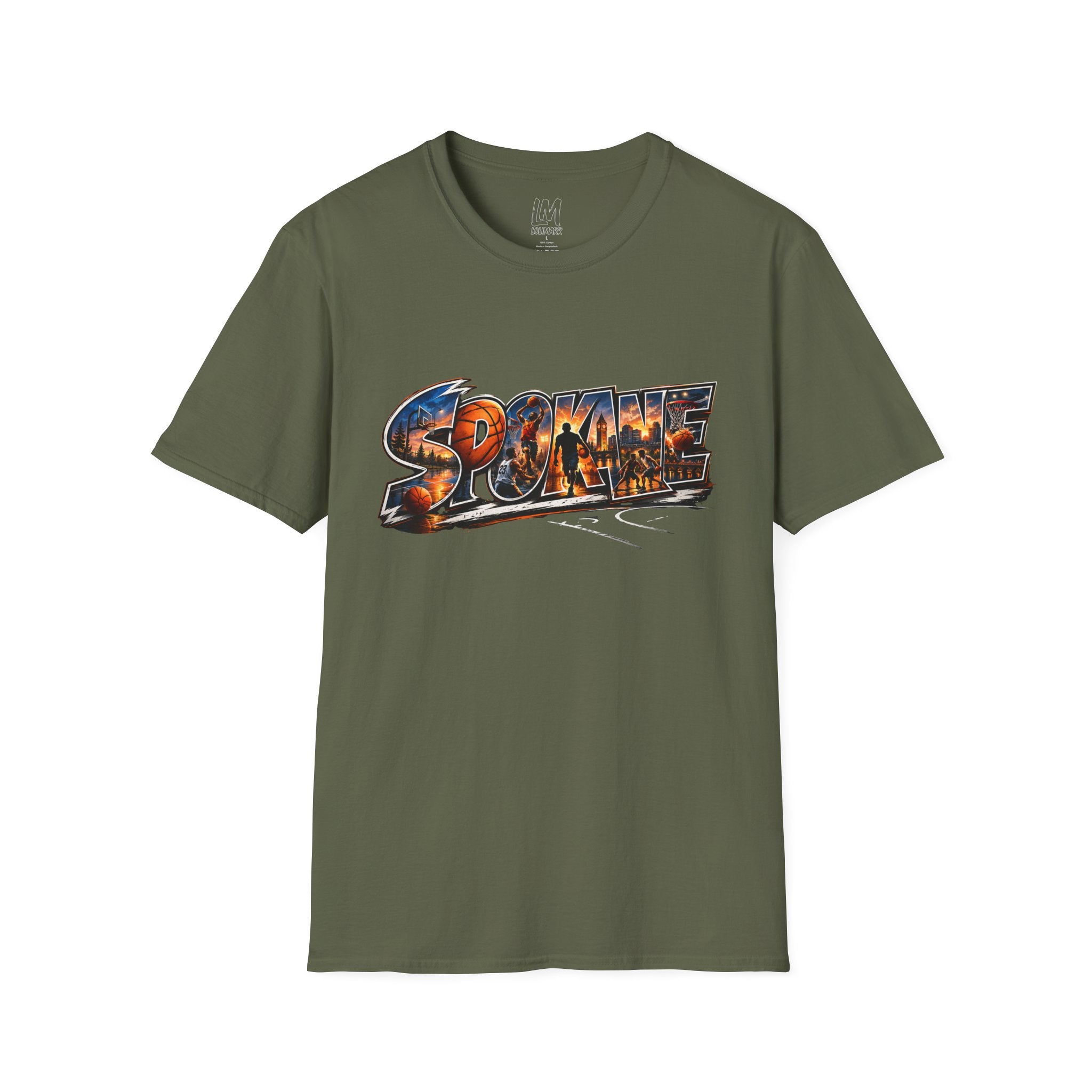 Spokane Basketball T-Shirt — High Energy City Hoops Tee