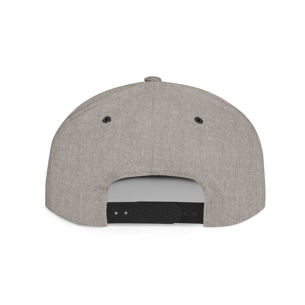 Mountain Sunrise Snapback Hat — Embroidered Pine & Sunrise Flat Bill