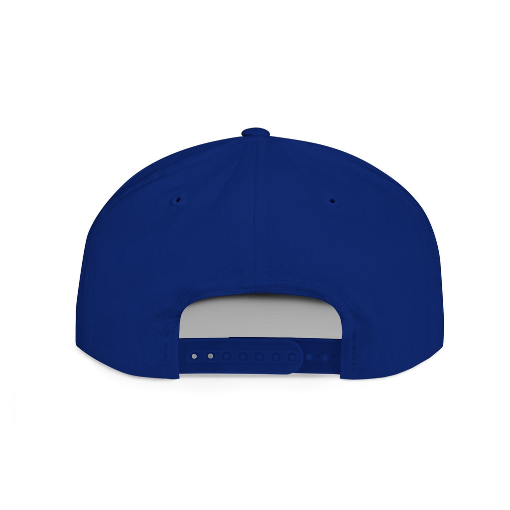 Mountain Sunrise Snapback Hat — Embroidered Pine & Sunrise Flat Bill