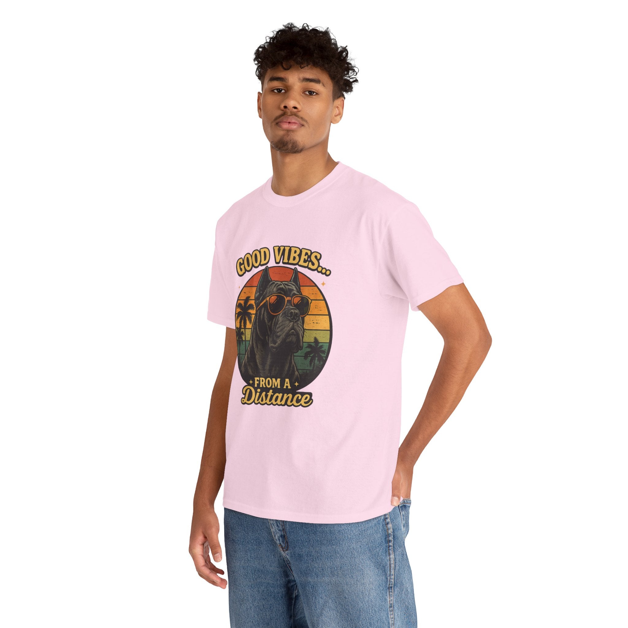 Good Vibes From a Distance Dog T-Shirt