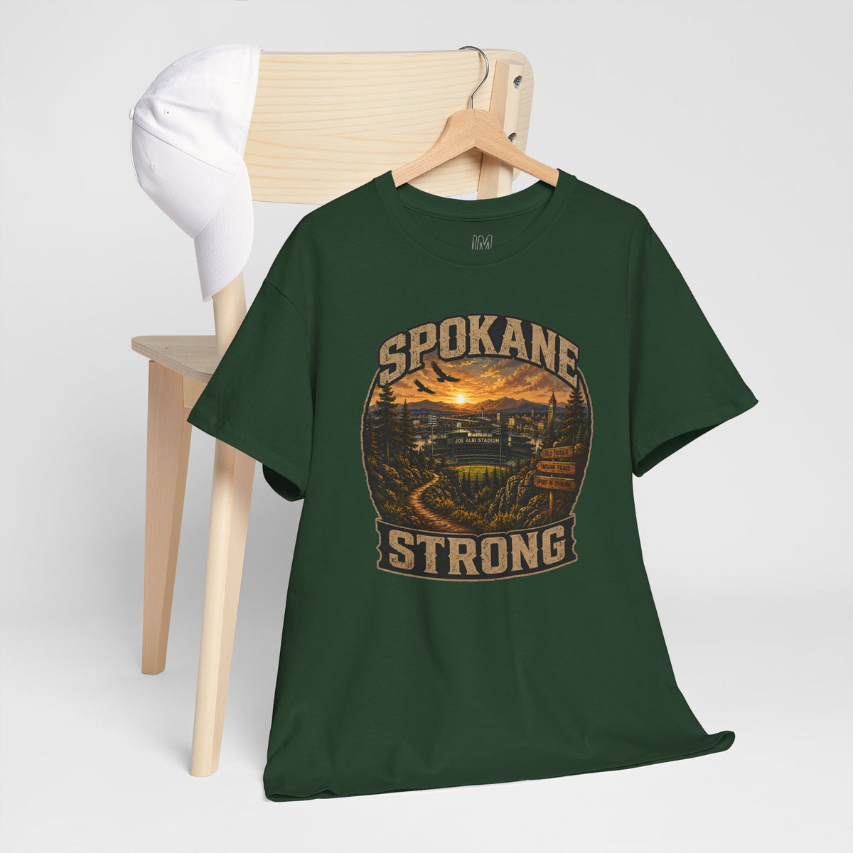 Spokane Strong Vintage Scenic T-Shirt — Hometown Pride Tee (Proceeds to Recovery)