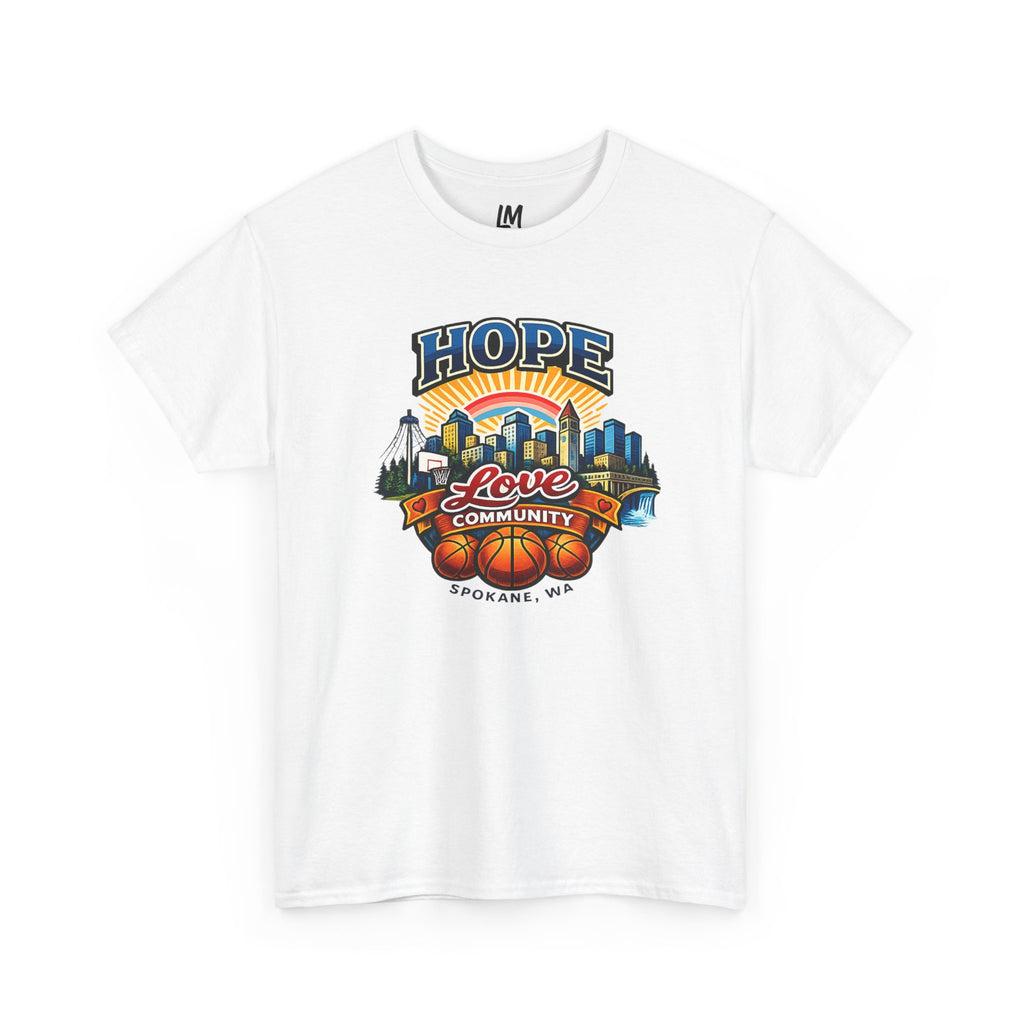 Hope Love Community Spokane T-Shirt — Shoot Fest Basketball Tournament Tee