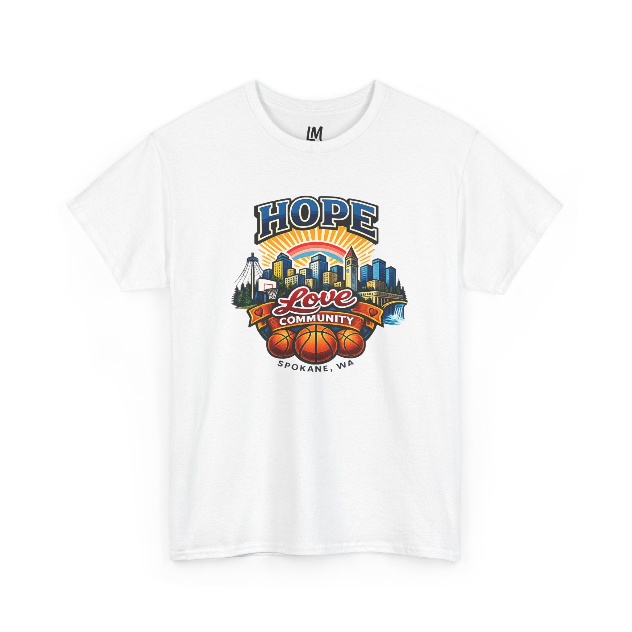 Hope Love Community Spokane T-Shirt — Shoot Fest Basketball Tournament Tee