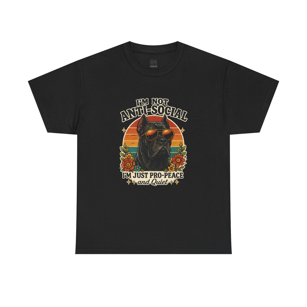 I’m Not Anti-Social — I’m Just Pro-Peace & Quiet Retro Graphic Tee