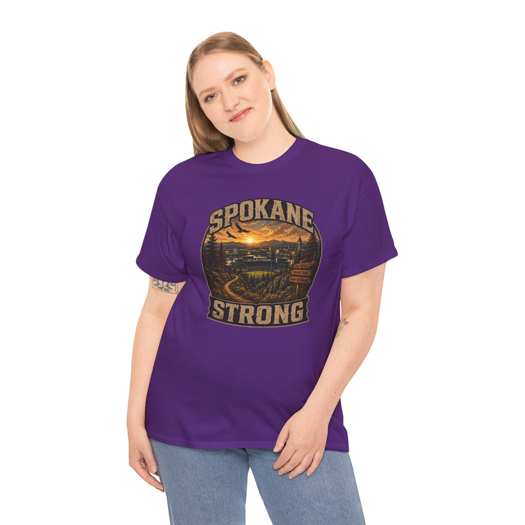 Spokane Strong Vintage Scenic T-Shirt — Hometown Pride Tee (Proceeds to Recovery)