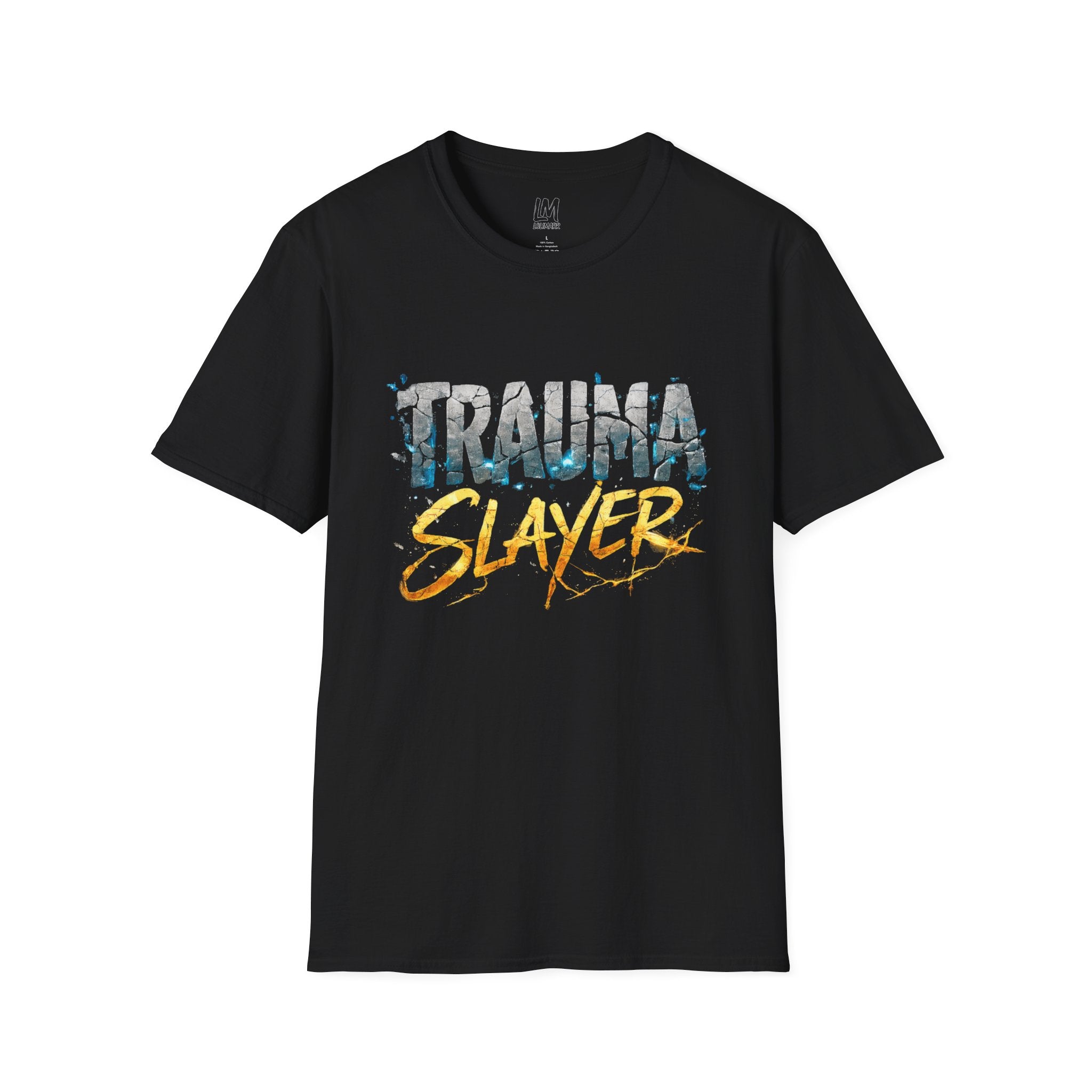 Trauma Slayer Shirt | Grunge Text Mental Health Awareness Tee