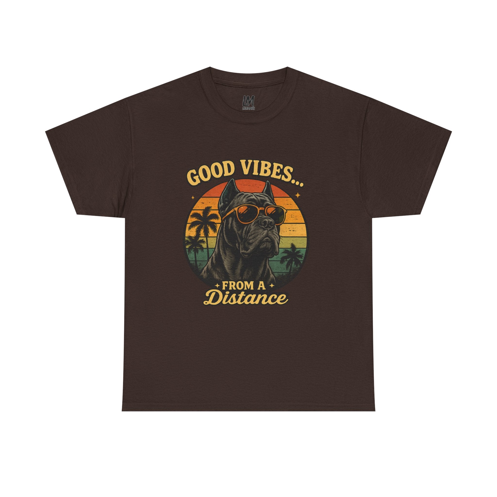 Good Vibes From a Distance Dog T-Shirt