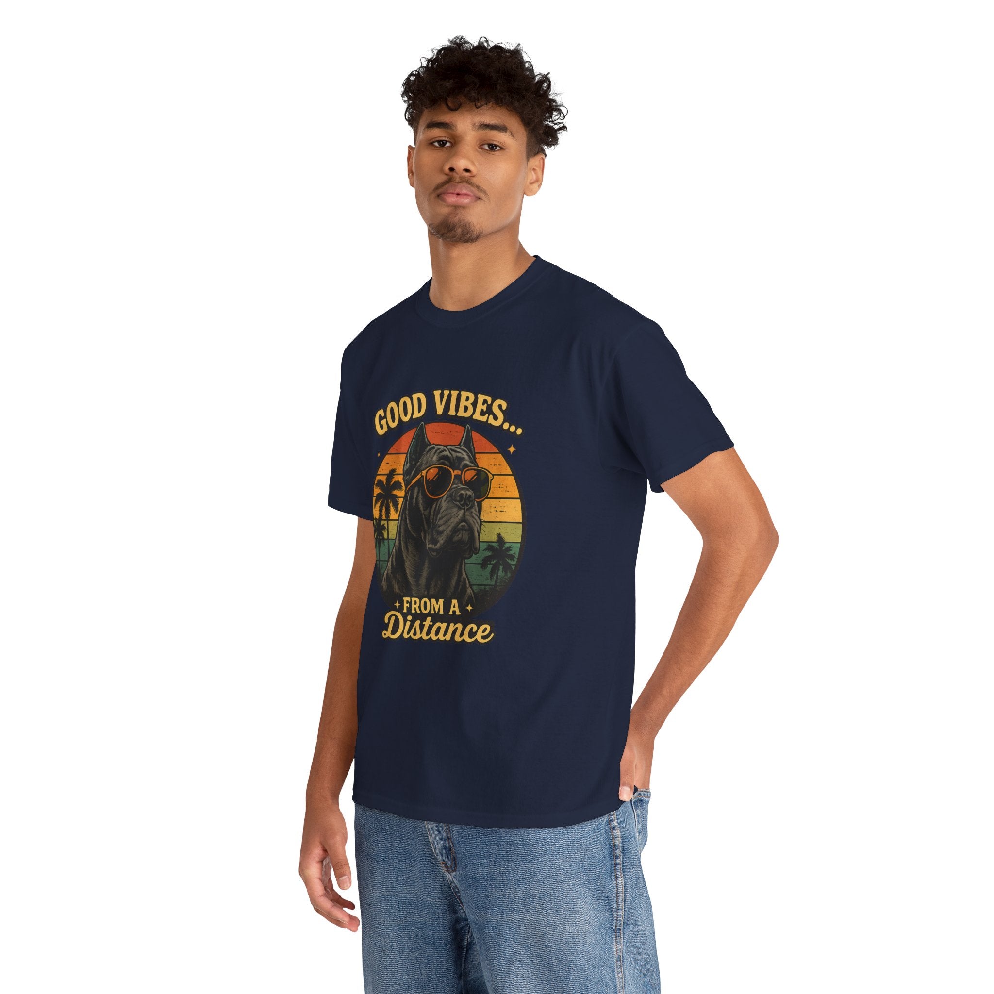 Good Vibes From a Distance Dog T-Shirt