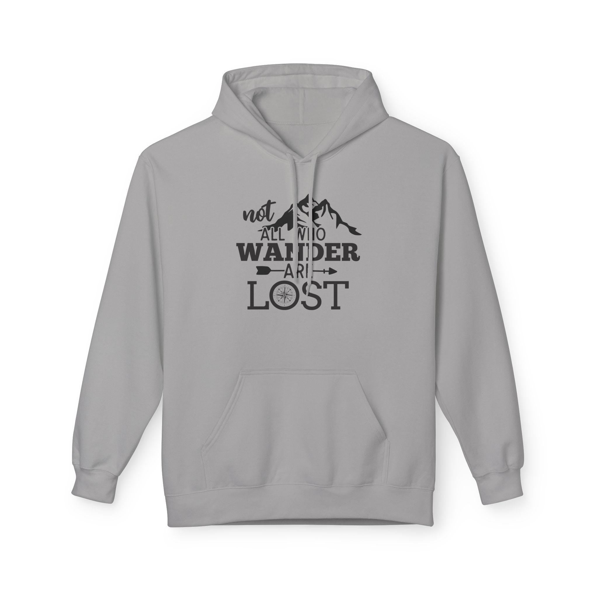 Adventure Awaits Hoodie, Not All Who Wander Are Lost Sweatshirt, Unisex Travel Apparel, Outdoor Exploration Gift, Cozy Layer for Adventurers