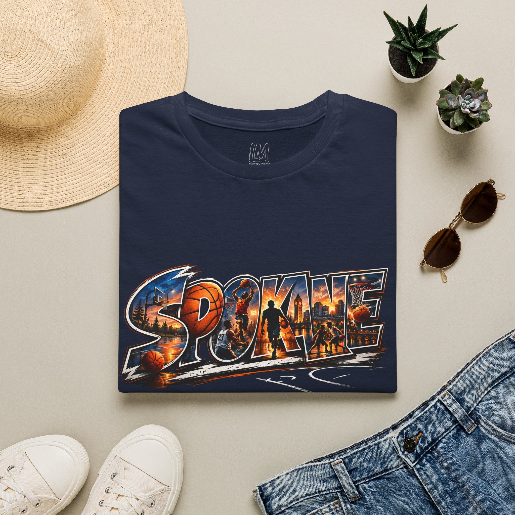 Spokane Basketball T-Shirt — High Energy City Hoops Tee