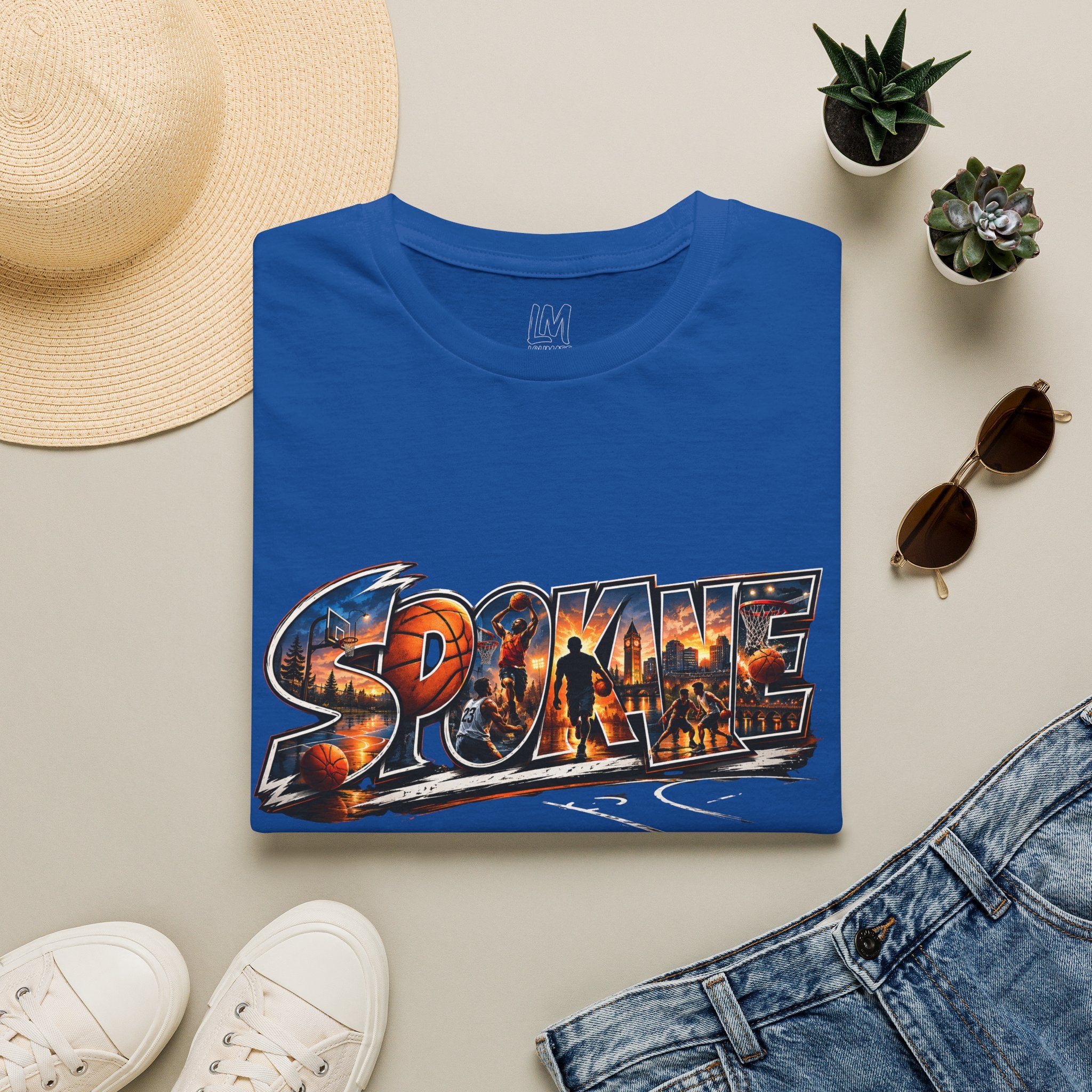 Spokane Basketball T-Shirt — High Energy City Hoops Tee