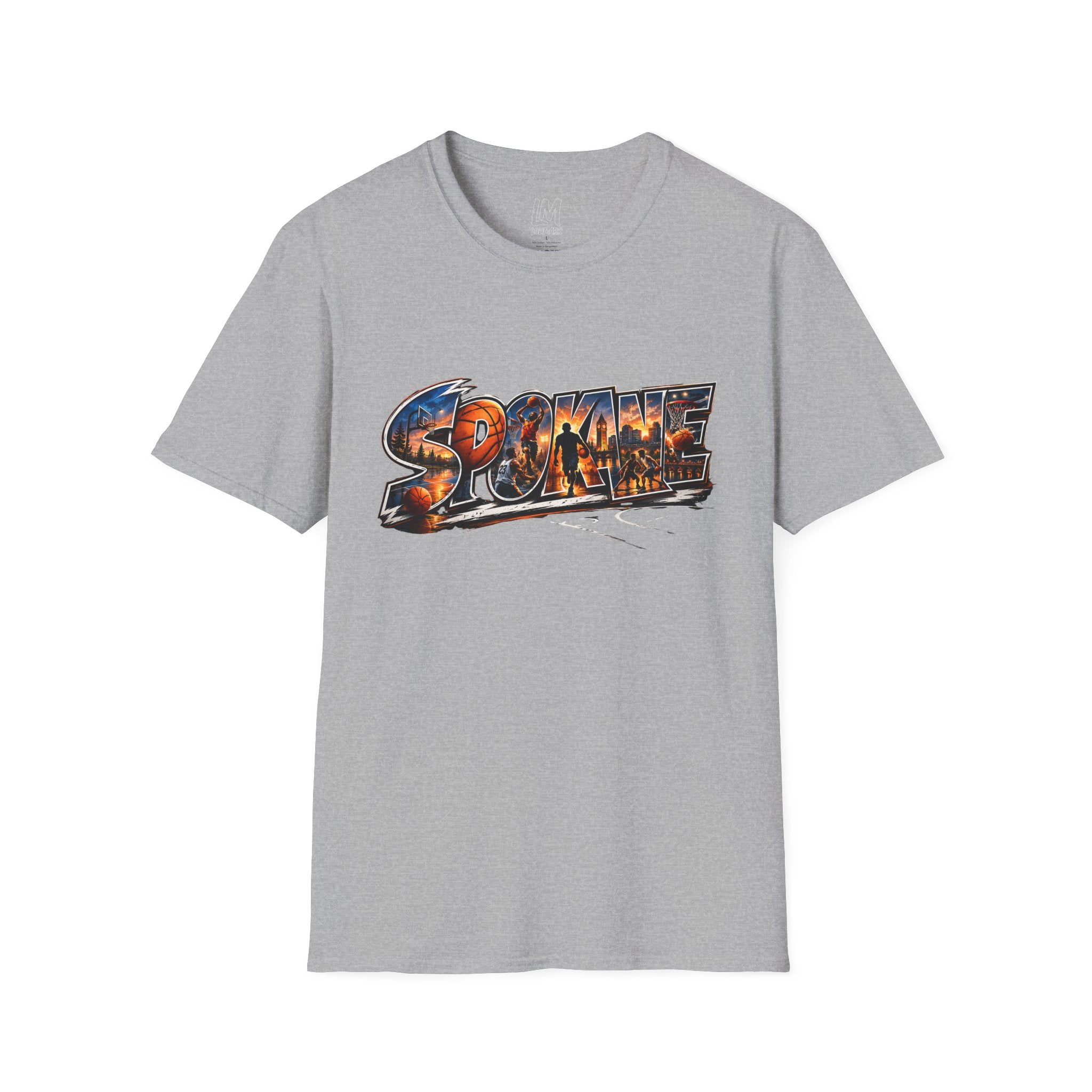 Spokane Basketball T-Shirt — High Energy City Hoops Tee