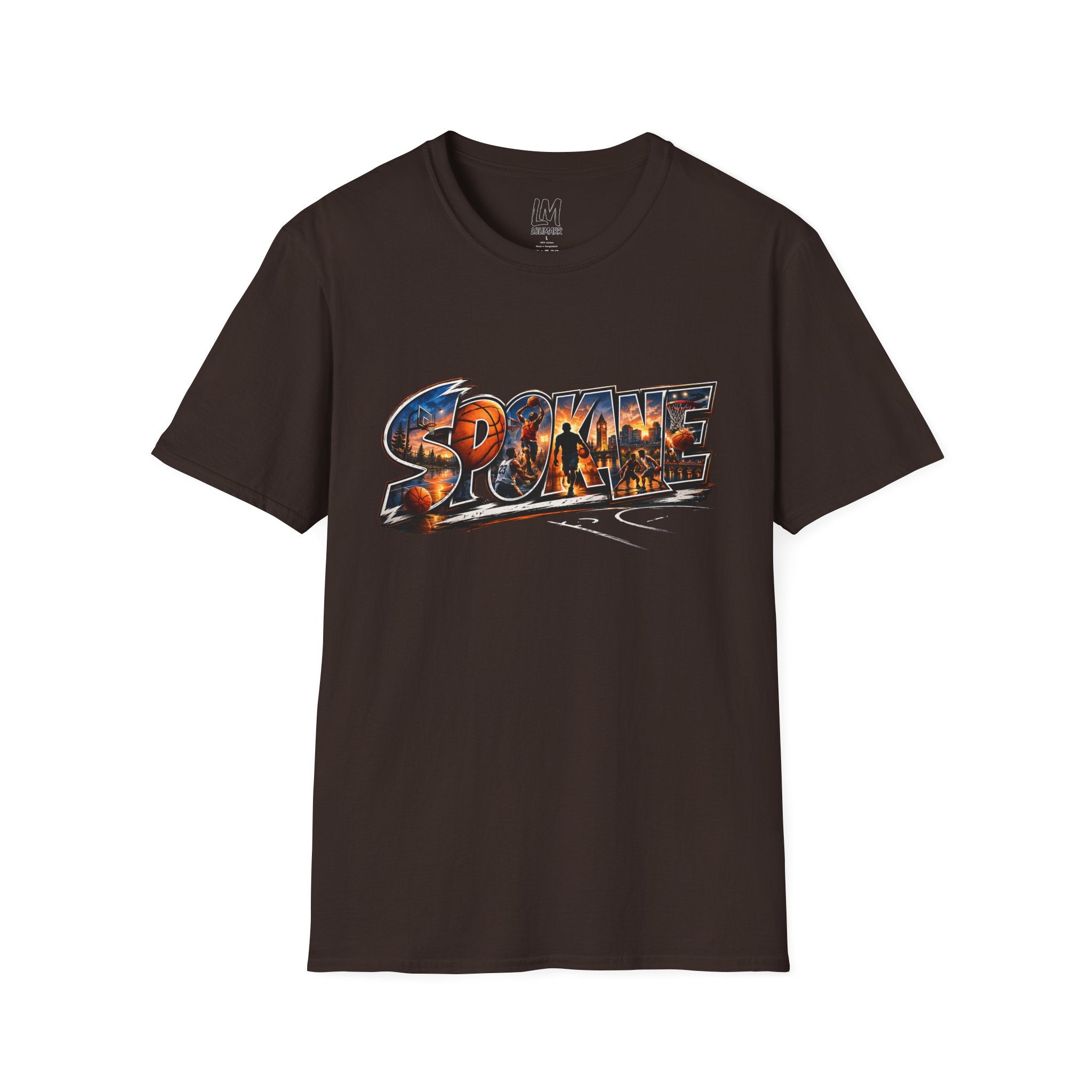 Spokane Basketball T-Shirt — High Energy City Hoops Tee