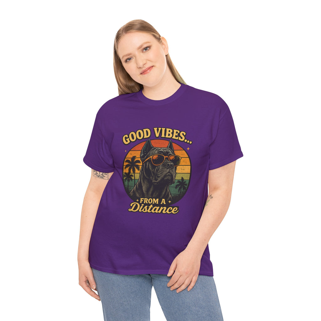 Good Vibes From a Distance Dog T-Shirt