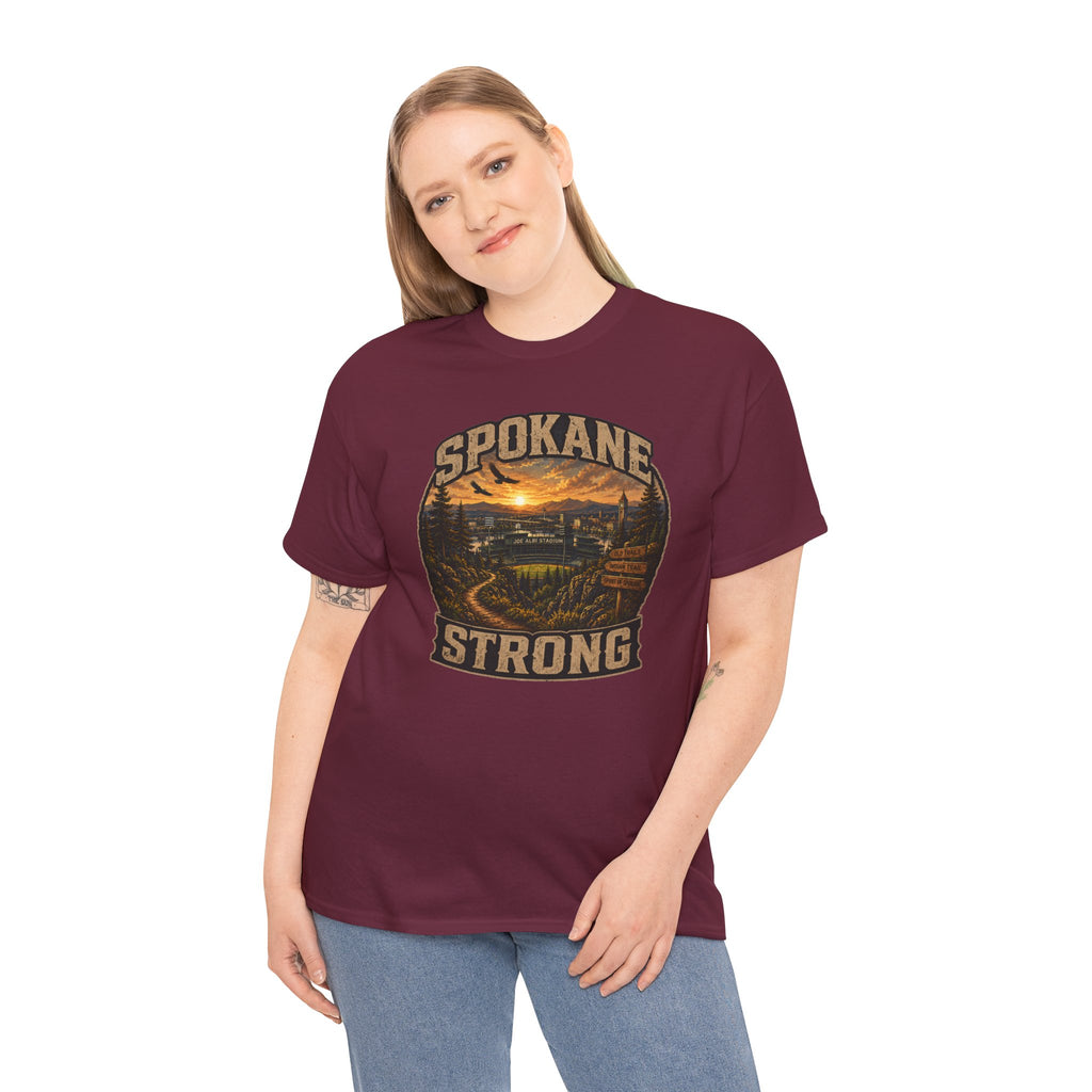 Spokane Strong Vintage Scenic T-Shirt — Hometown Pride Tee (Proceeds to Recovery)