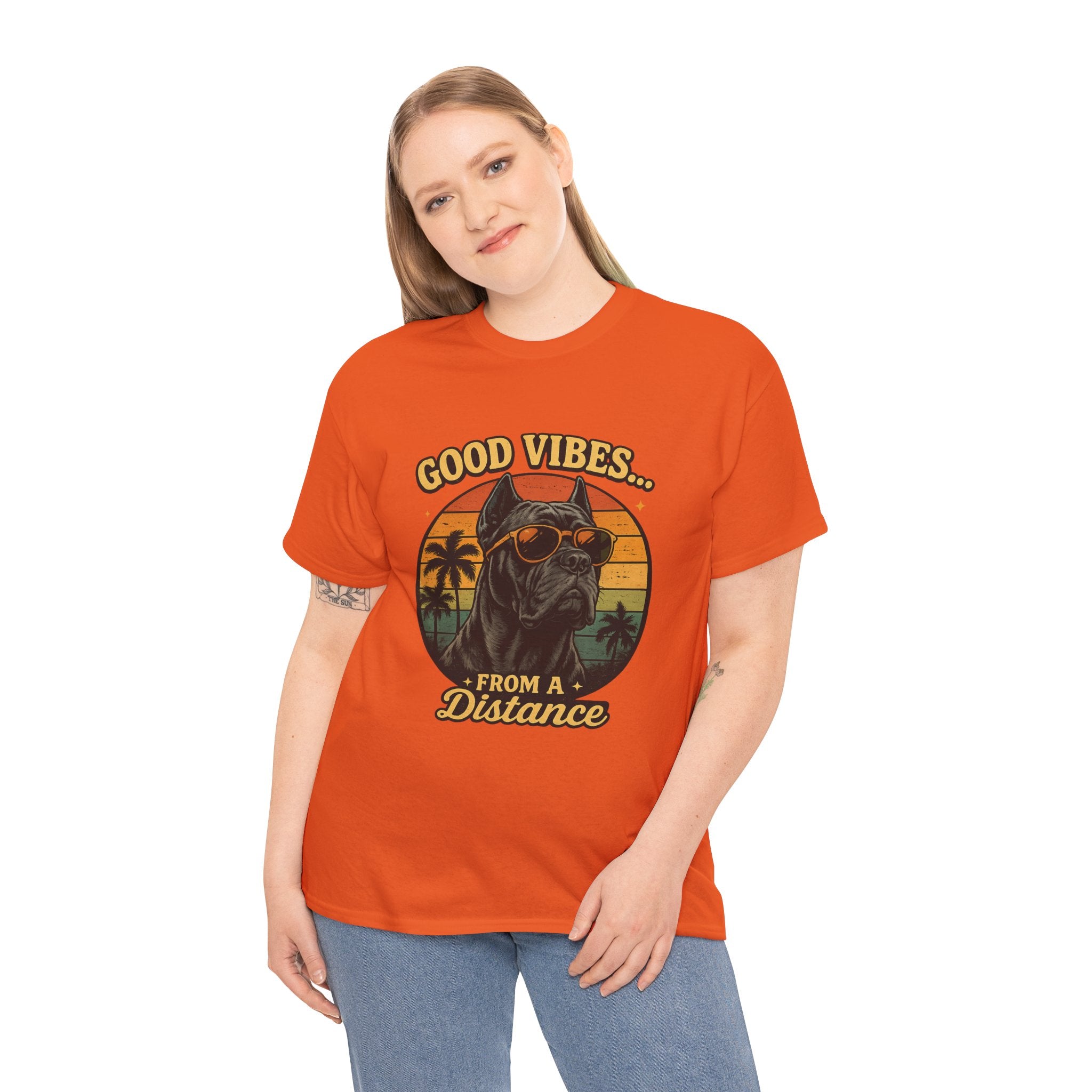 Good Vibes From a Distance Dog T-Shirt