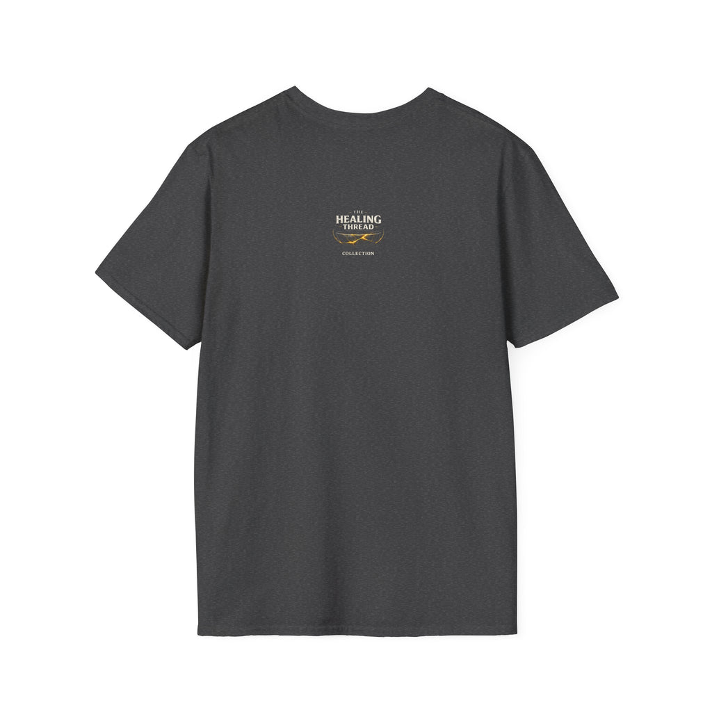 Unbroken Mended by Gold T-Shirt | Kintsugi Inspired Repair Art