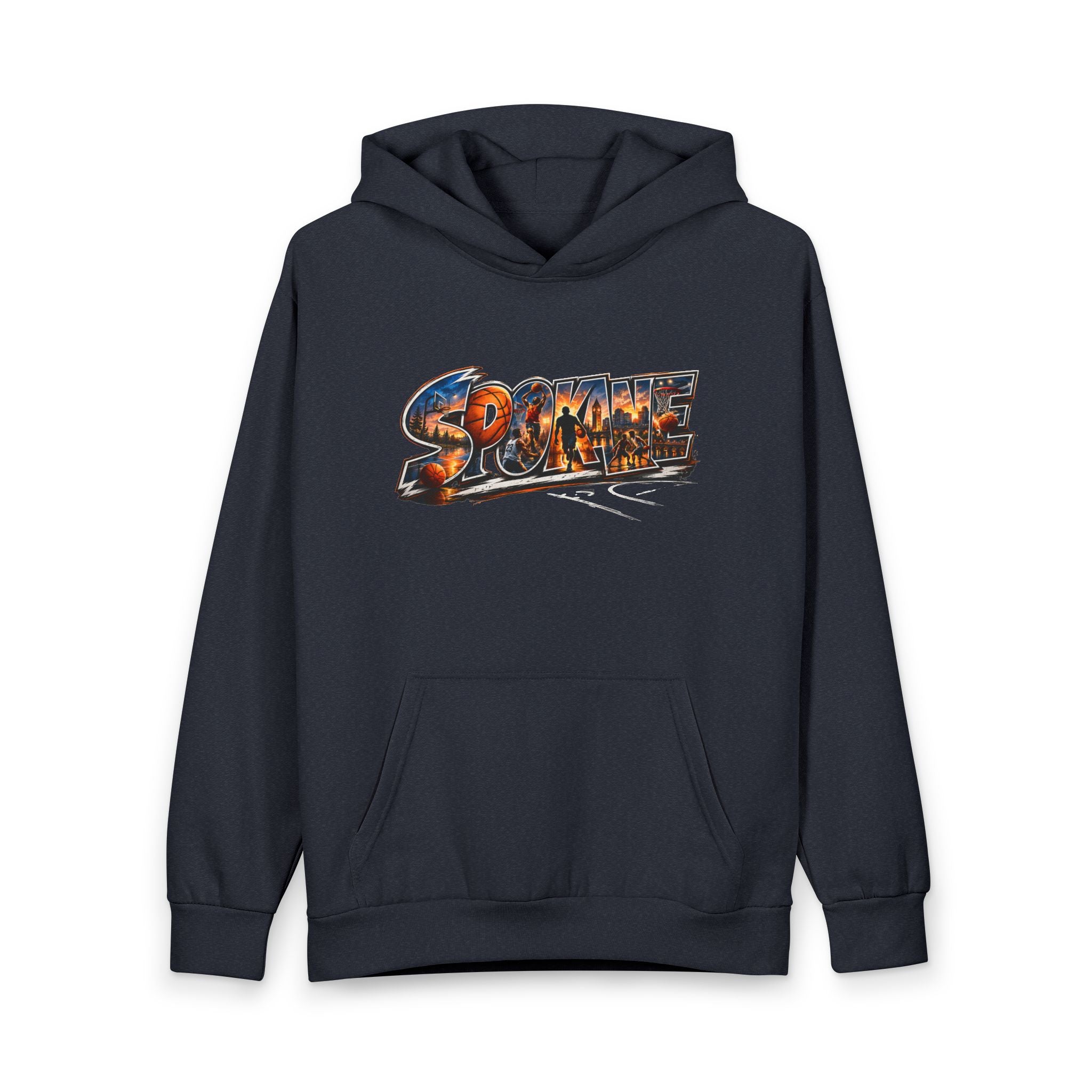 Spokane Basketball Hoodie — City Court Crew Pullover