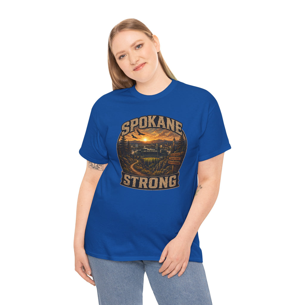 Spokane Strong Vintage Scenic T-Shirt — Hometown Pride Tee (Proceeds to Recovery)