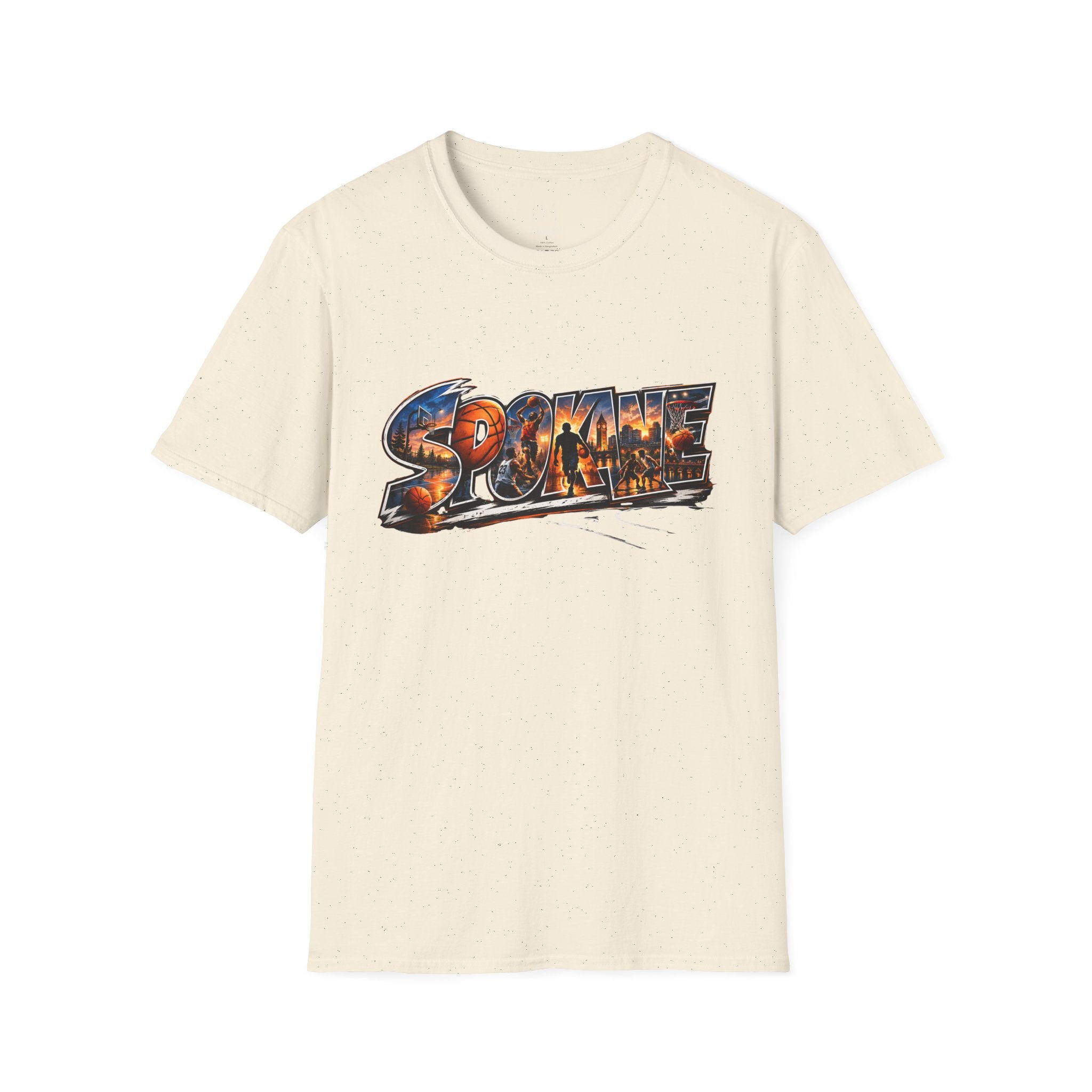 Spokane Basketball T-Shirt — High Energy City Hoops Tee