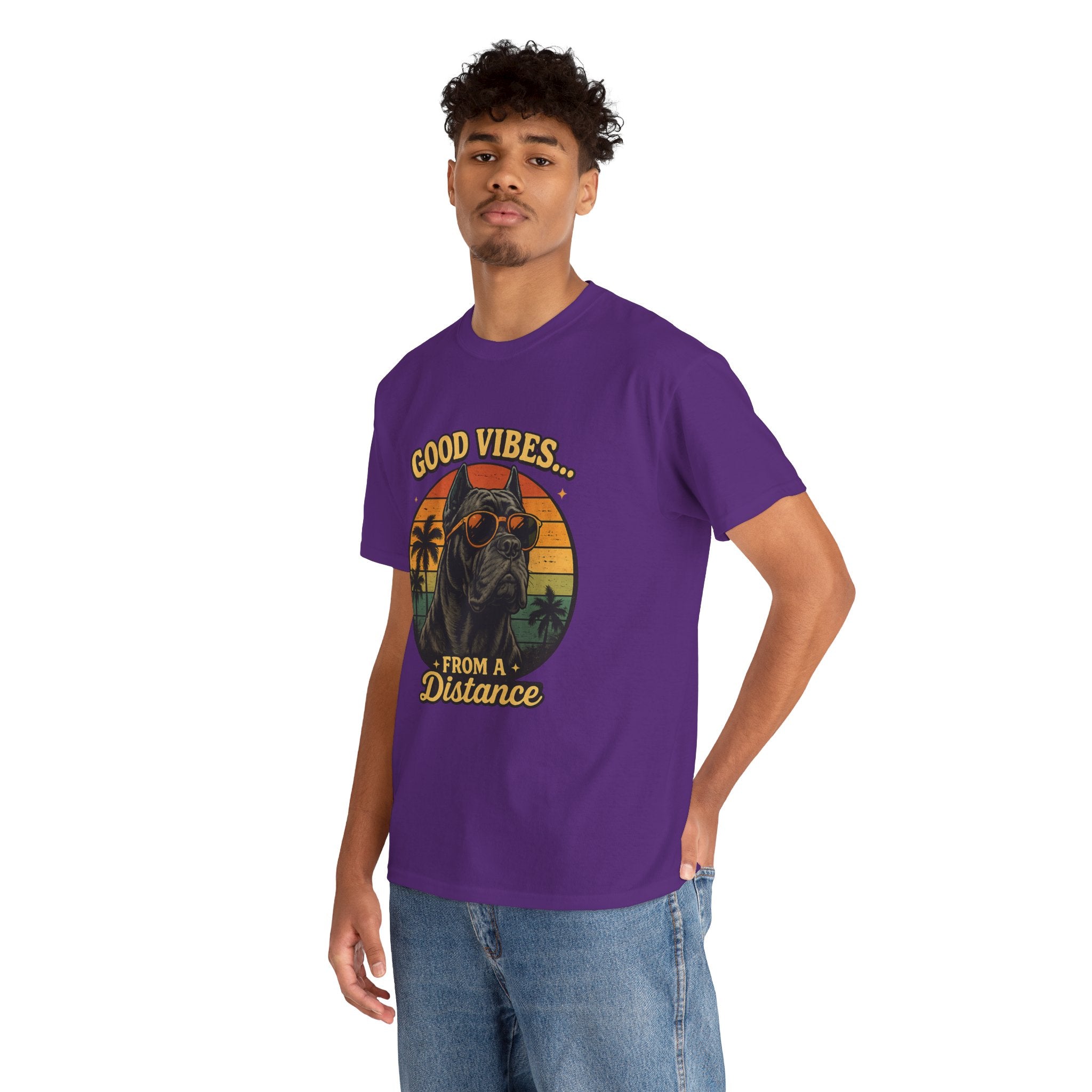 Good Vibes From a Distance Dog T-Shirt