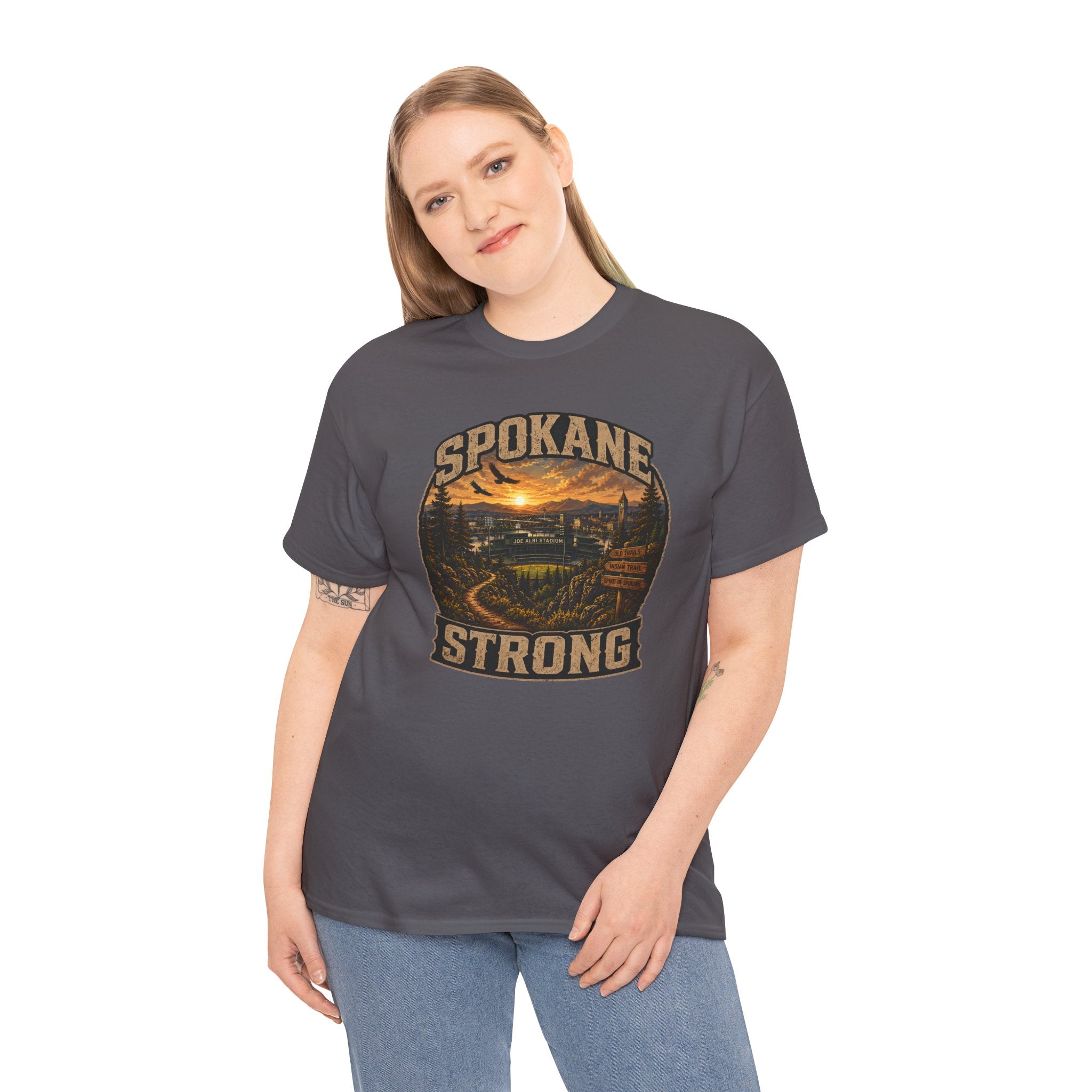 Spokane Strong Vintage Scenic T-Shirt — Hometown Pride Tee (Proceeds to Recovery)