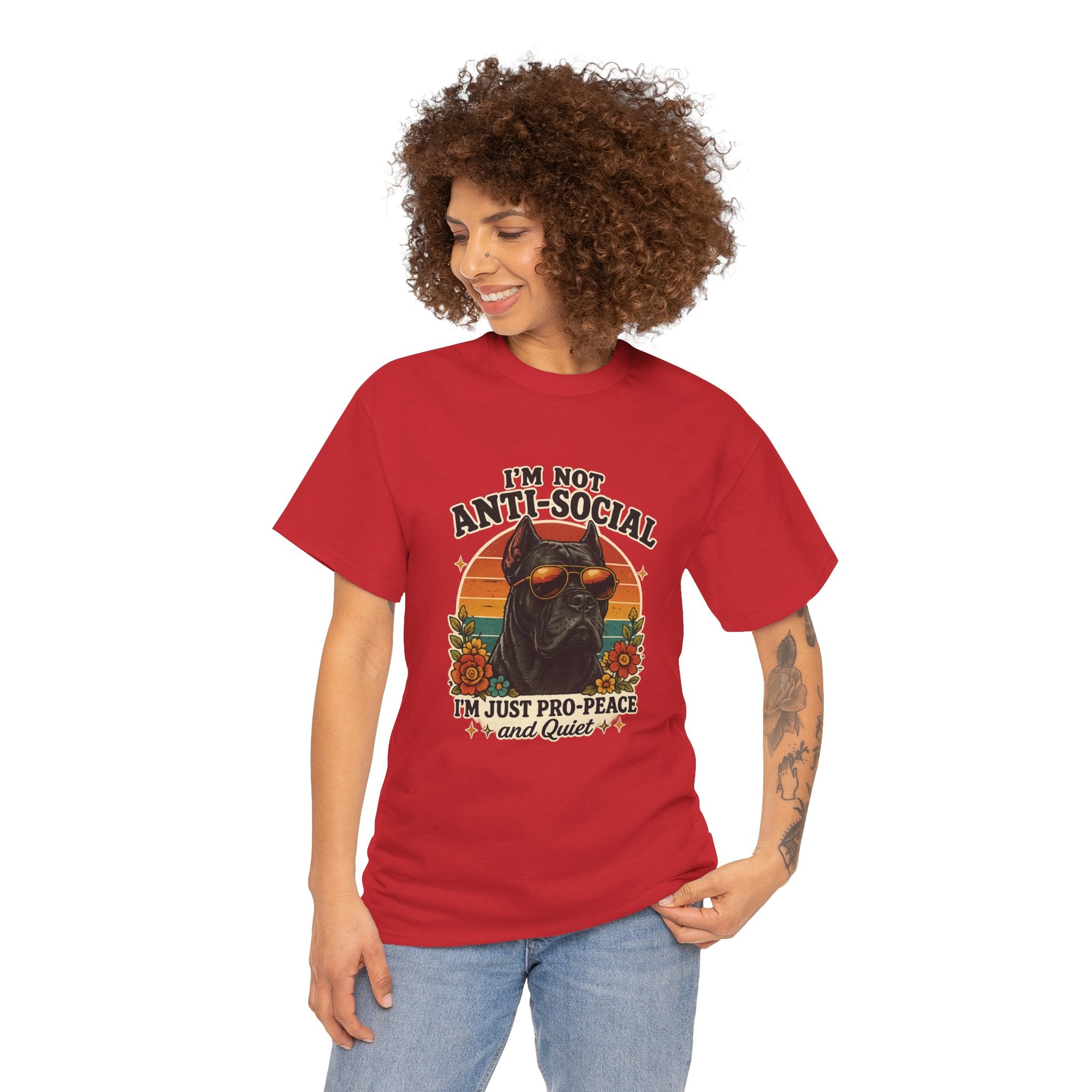 I’m Not Anti-Social — I’m Just Pro-Peace & Quiet Retro Graphic Tee
