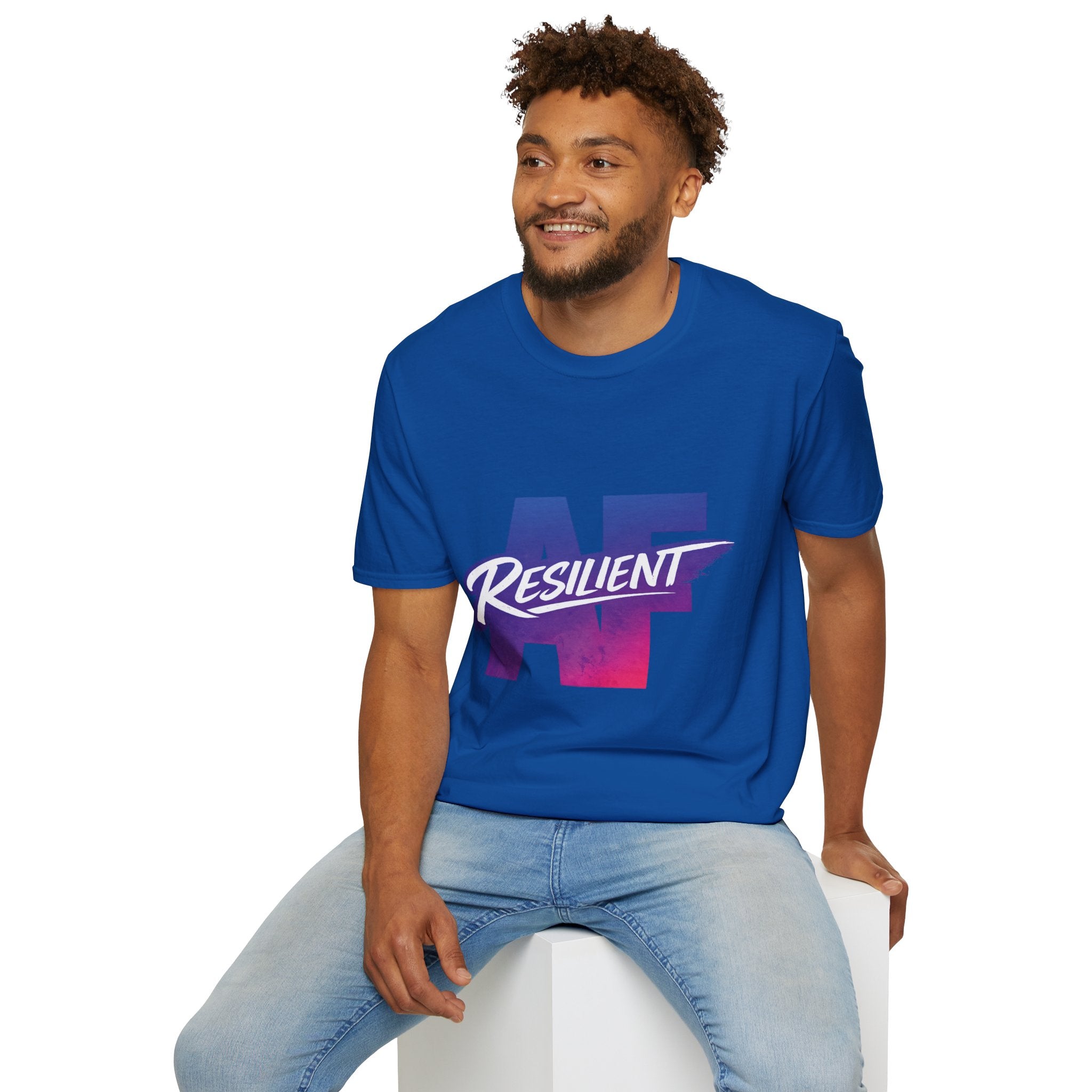 Resilient LA Graphic T-Shirt — Retro Gradient Los Angeles Pride Tee