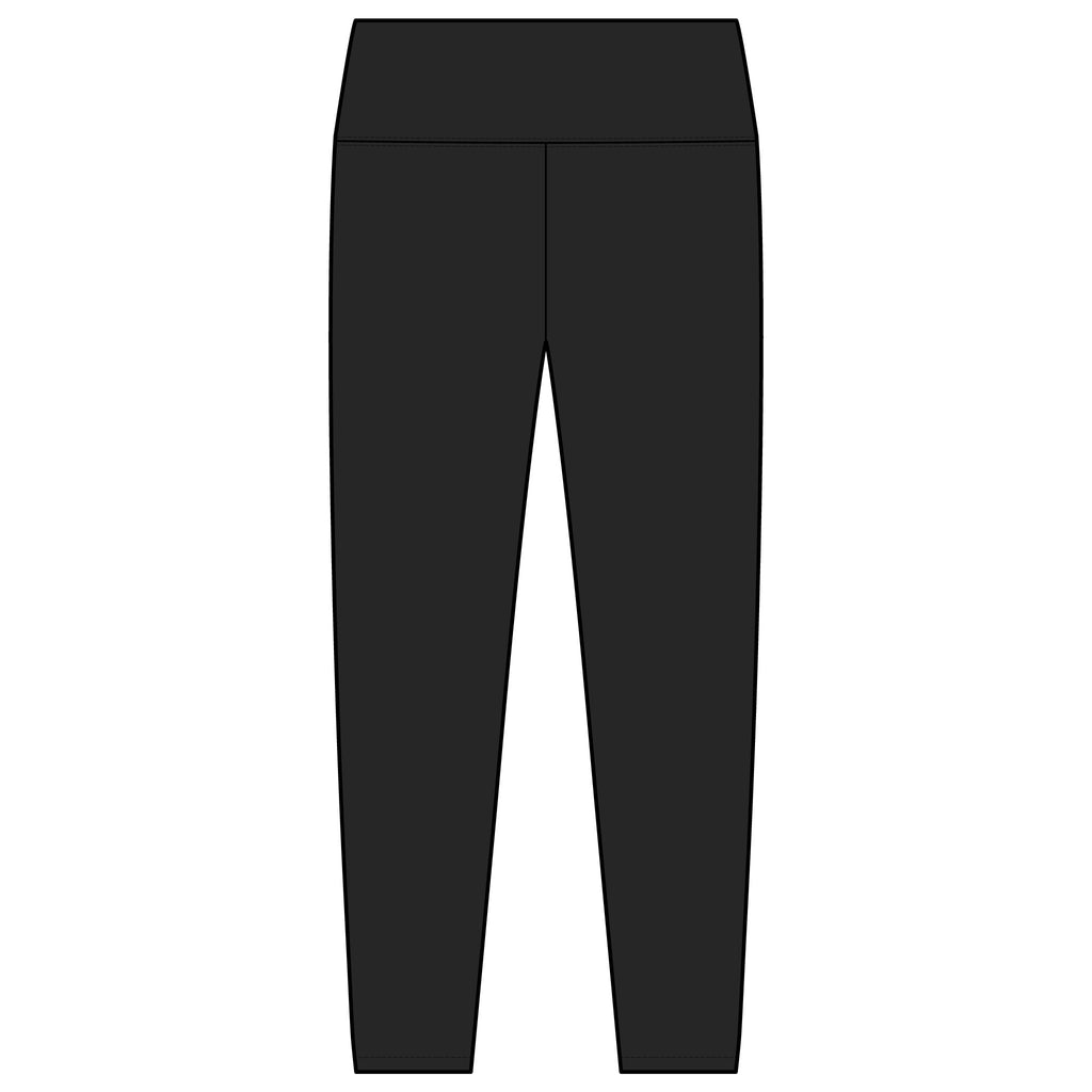 'Access Denied' High-Waist Women's Leggings — Black Yoga & Workout Tights