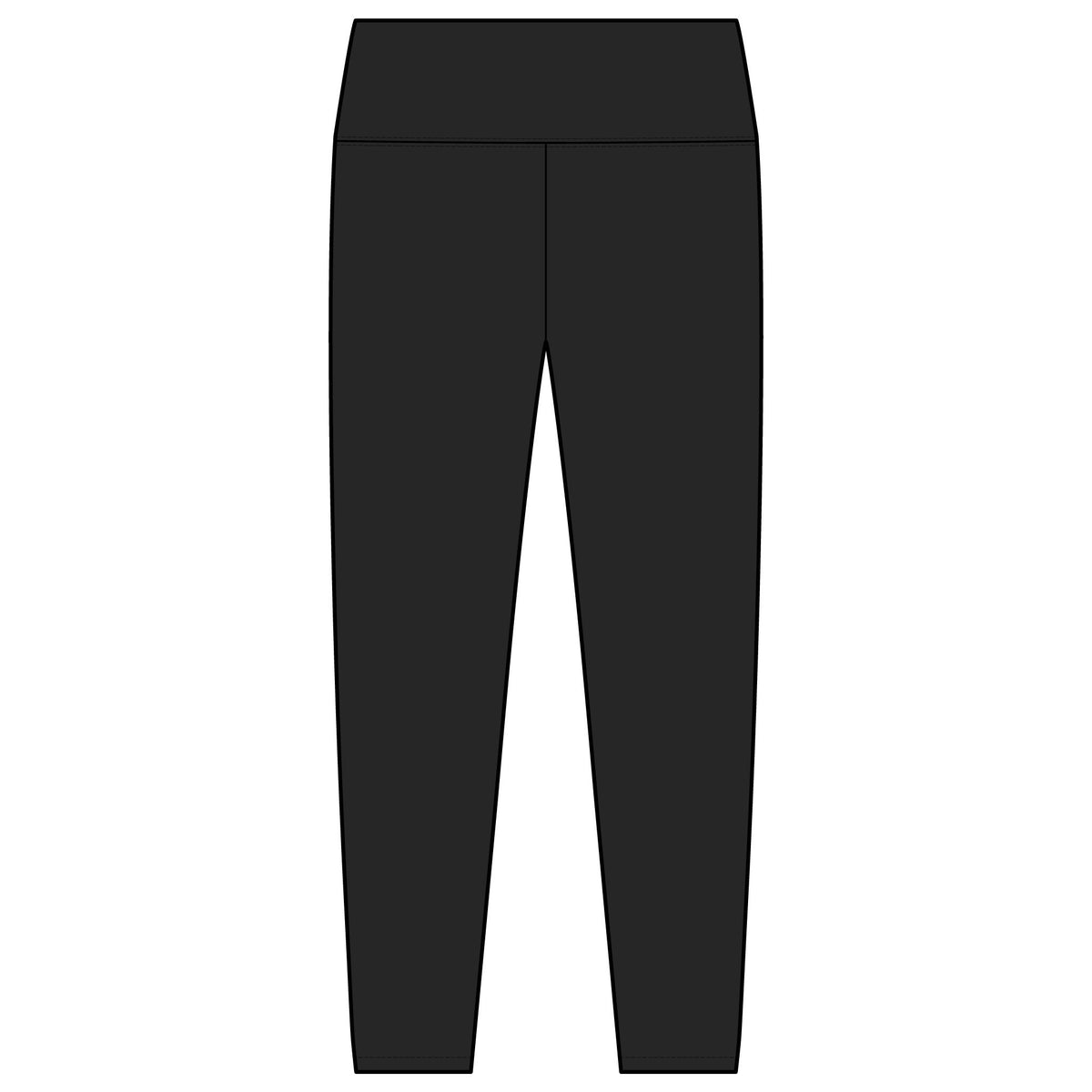 'Access Denied' High-Waist Women's Leggings — Black Yoga & Workout Tights