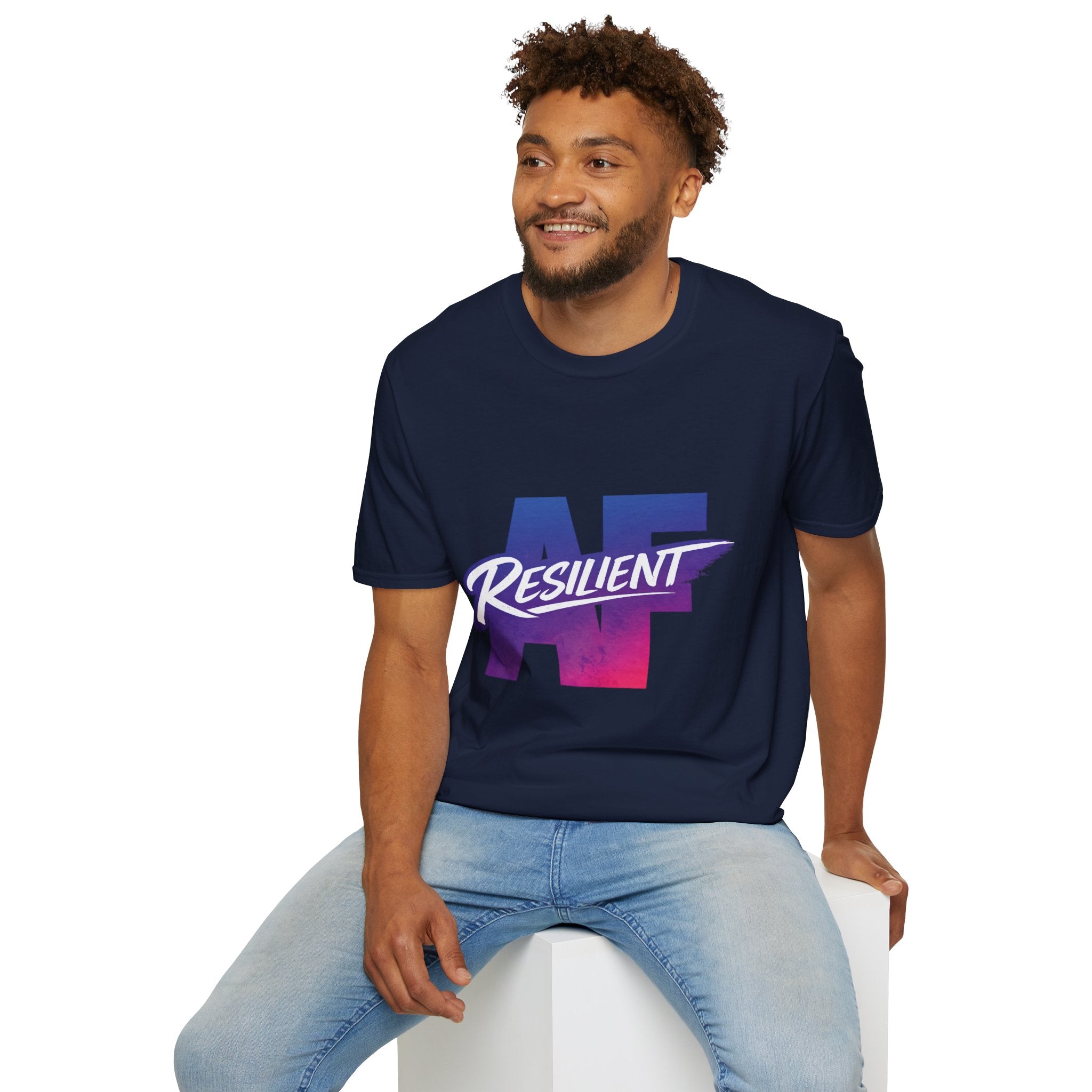 Resilient LA Graphic T-Shirt — Retro Gradient Los Angeles Pride Tee