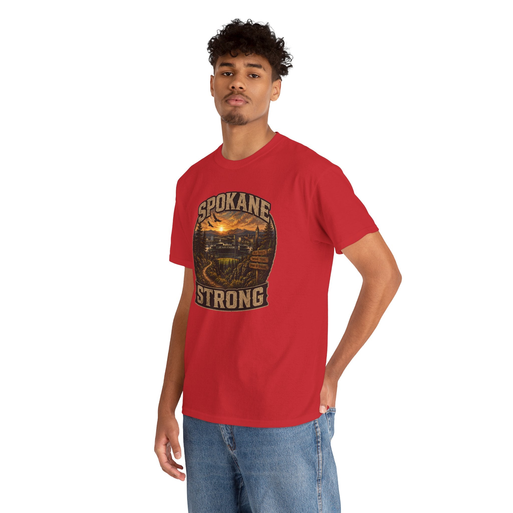 Spokane Strong Vintage Scenic T-Shirt — Hometown Pride Tee (Proceeds to Recovery)