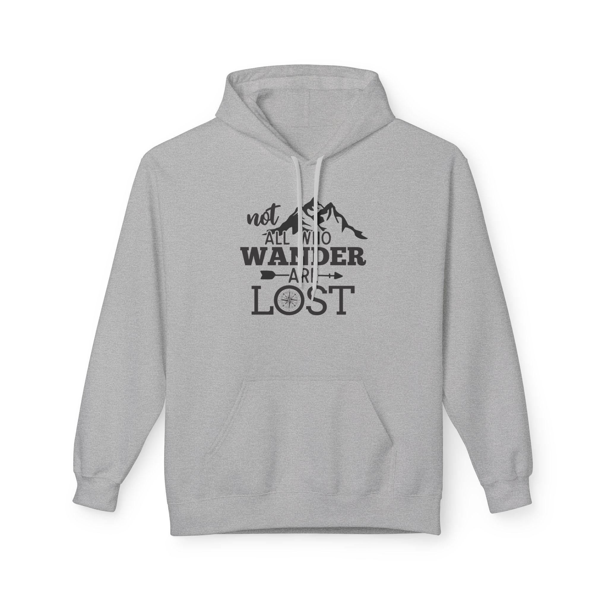 Adventure Awaits Hoodie, Not All Who Wander Are Lost Sweatshirt, Unisex Travel Apparel, Outdoor Exploration Gift, Cozy Layer for Adventurers