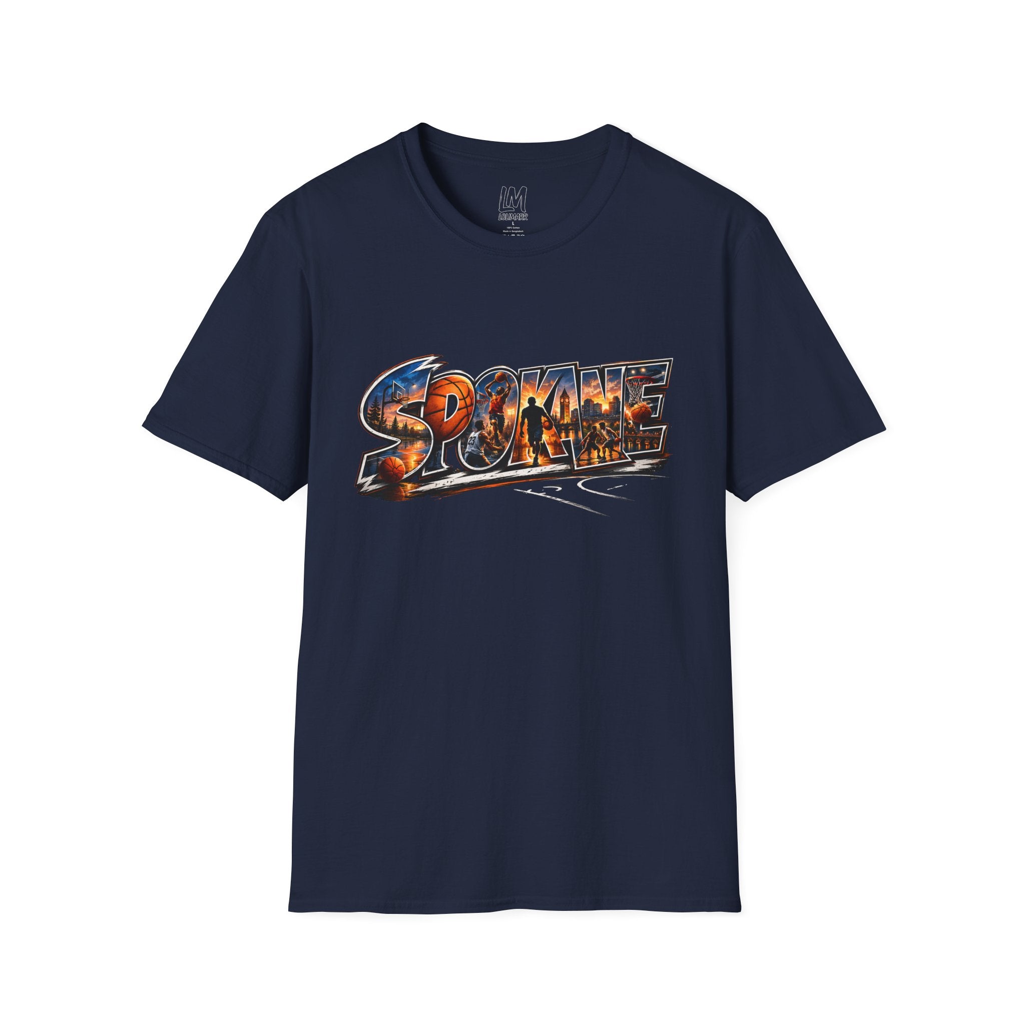 Spokane Basketball T-Shirt — High Energy City Hoops Tee