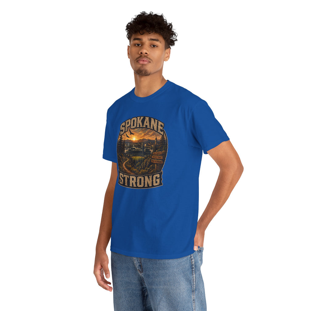 Spokane Strong Vintage Scenic T-Shirt — Hometown Pride Tee (Proceeds to Recovery)