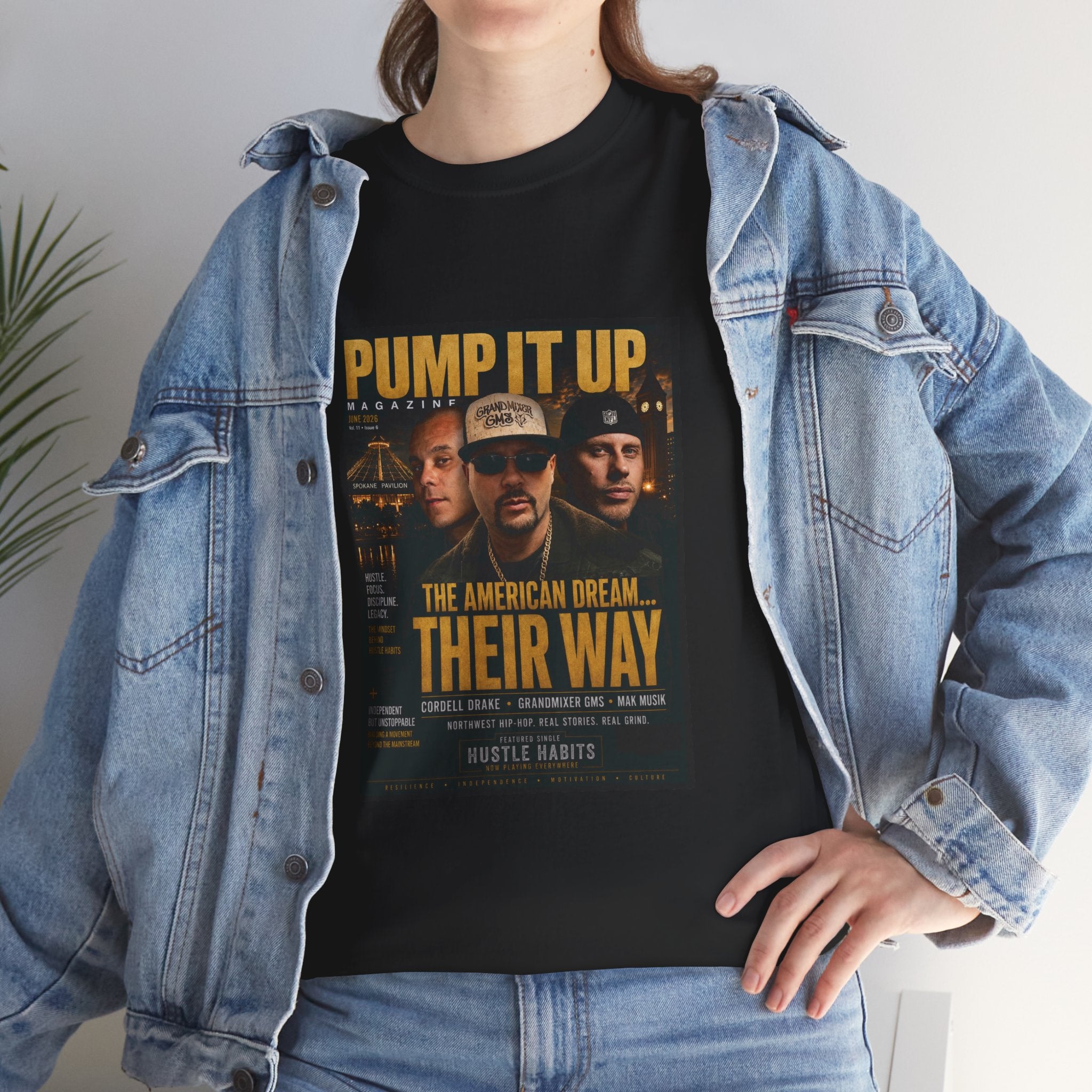 Pump It Up Magazine Cover Tee | GandMixer GMS, Cordell Drake, Mak Musik