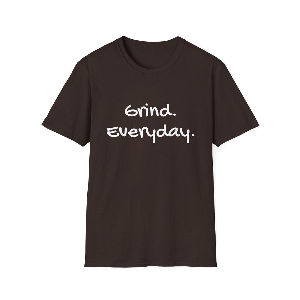 Copy of Motivational Unisex Softstyle T-Shirt - Grind Everyday Graphic Tee, Workout Gear, Casual Fashion, Gift for Fitness Lovers