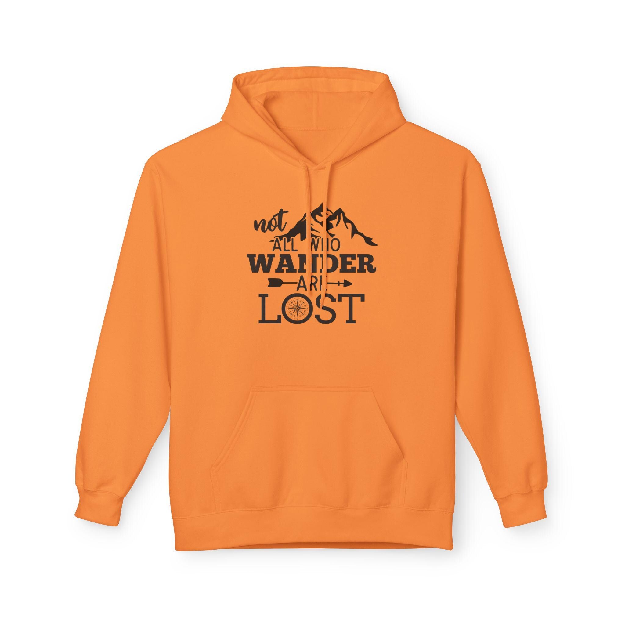 Adventure Awaits Hoodie, Not All Who Wander Are Lost Sweatshirt, Unisex Travel Apparel, Outdoor Exploration Gift, Cozy Layer for Adventurers