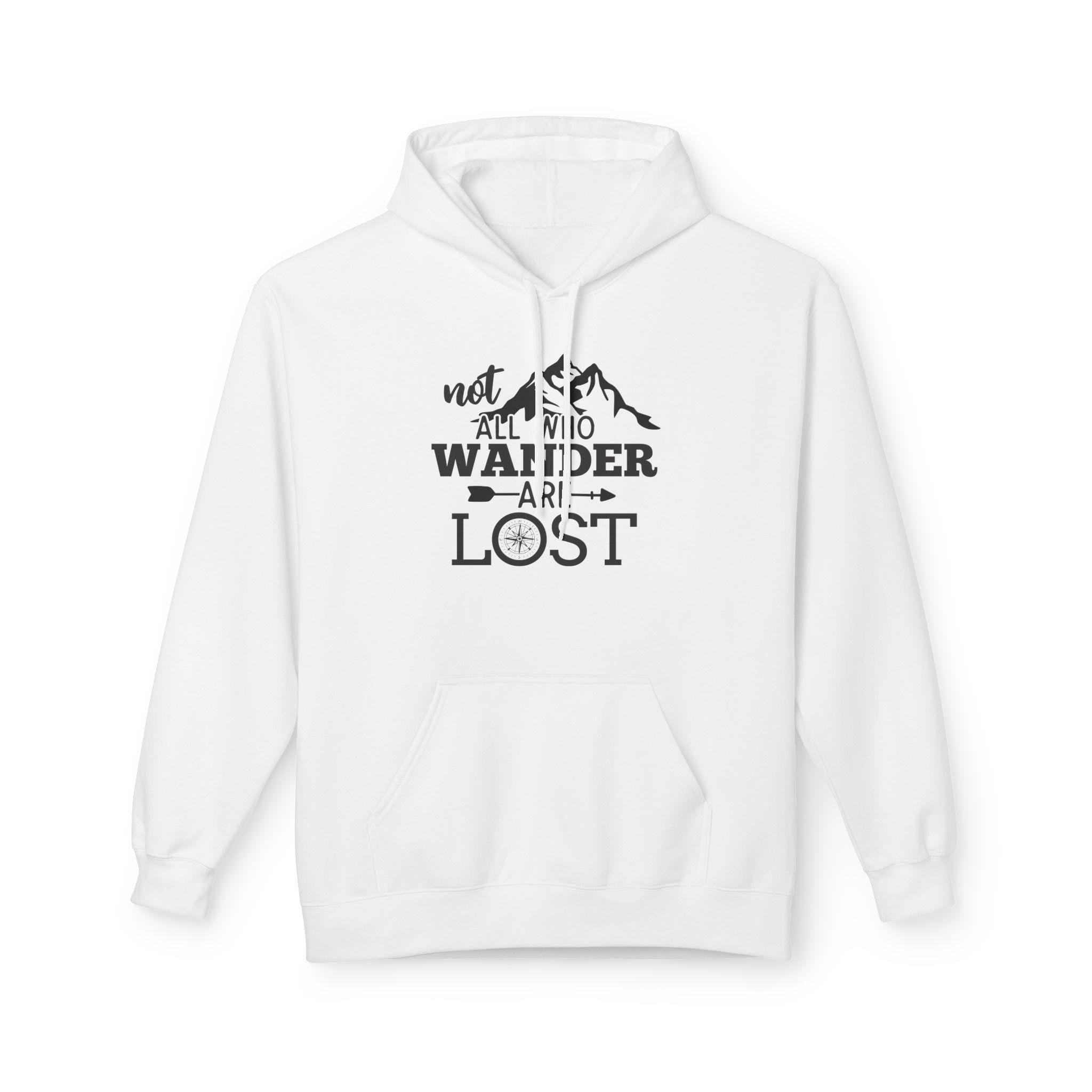 Adventure Awaits Hoodie, Not All Who Wander Are Lost Sweatshirt, Unisex Travel Apparel, Outdoor Exploration Gift, Cozy Layer for Adventurers