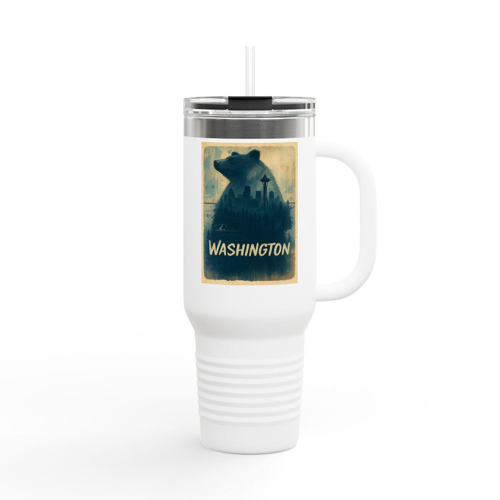Washington Bear silhouette travel mug | 40oz insulated tumbler